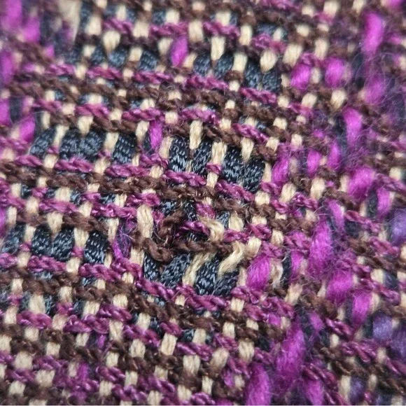 Vintage Arlene Wohl Art To Wear Knit Two Button Cardigan M/L - Picture 9 of 10